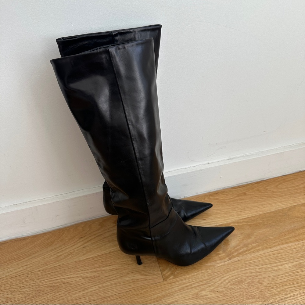 Zara Leather Women's Boots - Picture 4 of 7